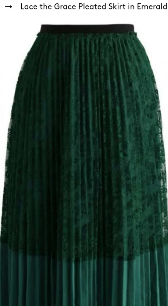 Midi pleated skirt